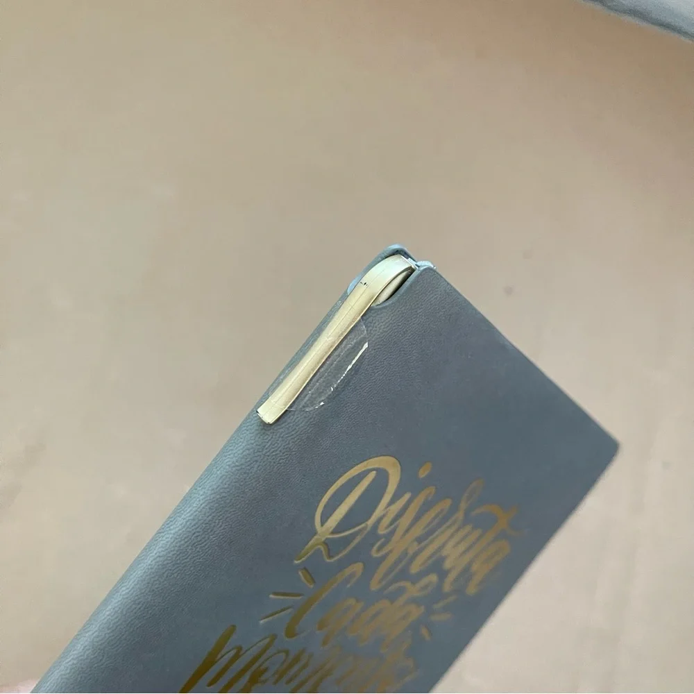 Gray Notebook Gold Lettering - Picture 3 of 4